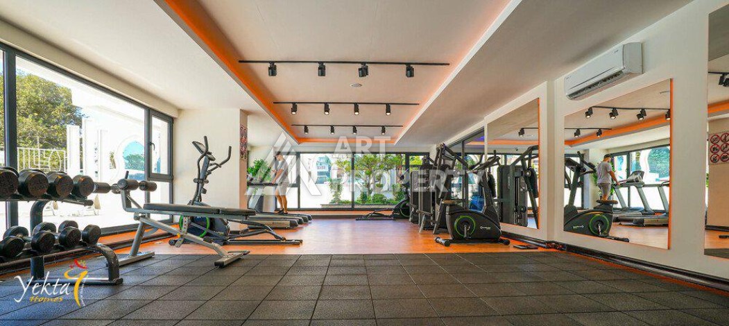 Квартира 1+1 с разрешением на сдачу в аренду в премиальном комплексе Махмутлара - Ракурс 22