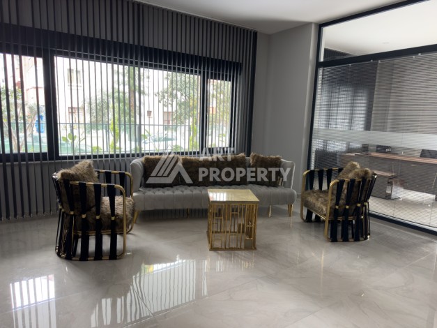 Квартира 1+1 в 200 м от пляжа Клеопатры. Новый дом в центре Алании - Ракурс 12