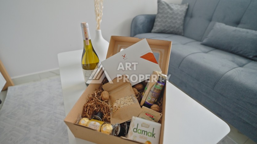 Квартира 1+1 в 200 м от пляжа Клеопатры. Новый дом в центре Алании - Ракурс 16