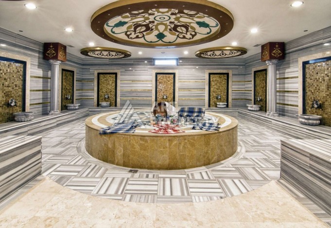 Квартира 1+1 с видом на бассейн, 65 кв.м. Джикджилли, Алания - Ракурс 9