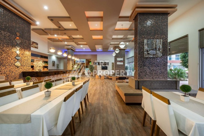 Квартира 1+1 с видом на бассейн, 65 кв.м. Джикджилли, Алания - Ракурс 10