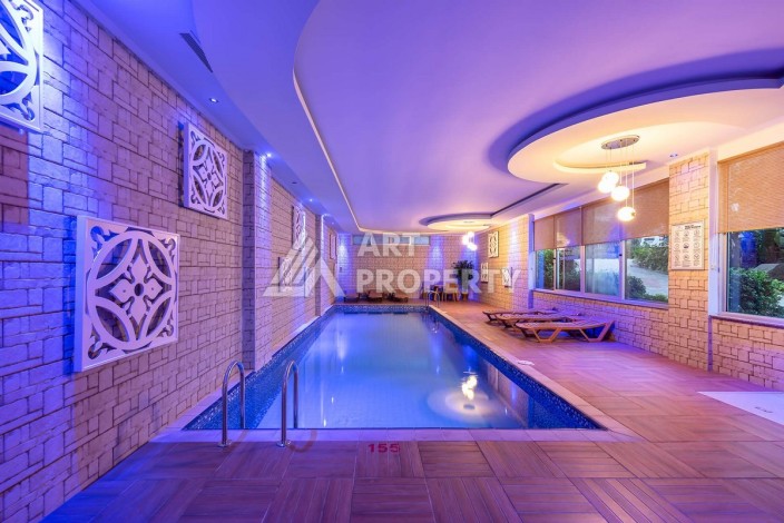 Квартира 1+1 с видом на бассейн, 65 кв.м. Джикджилли, Алания - Ракурс 11