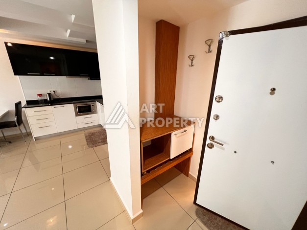 Квартира 1+1 с видом на бассейн, 65 кв.м. Джикджилли, Алания - Ракурс 12