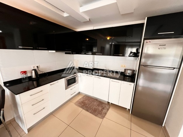 Квартира 1+1 с видом на бассейн, 65 кв.м. Джикджилли, Алания - Ракурс 16