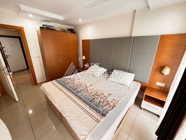 Квартира 1+1 с видом на бассейн, 65 кв.м. Джикджилли, Алания - Ракурс 20