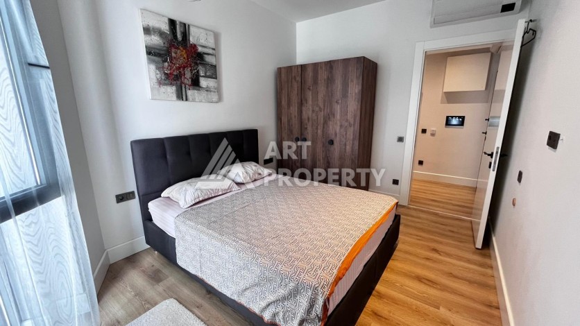 Стильная квартира 1+1 в премиальном комплексе с лицензией на краткосрочную аренду в 200 метрах от пляжа Клеопатры - Ракурс 5