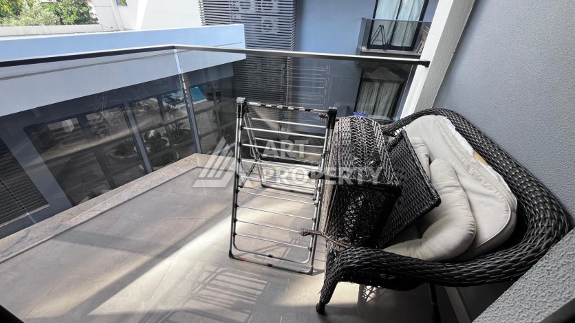 Стильная квартира 1+1 в премиальном комплексе с лицензией на краткосрочную аренду в 200 метрах от пляжа Клеопатры - Ракурс 10