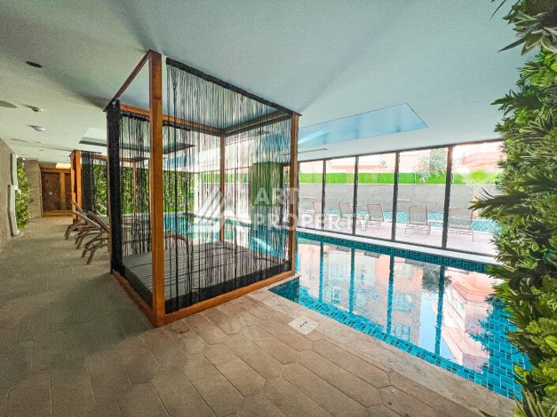 Стильная квартира 1+1 в премиальном комплексе с лицензией на краткосрочную аренду в 200 метрах от пляжа Клеопатры - Ракурс 16