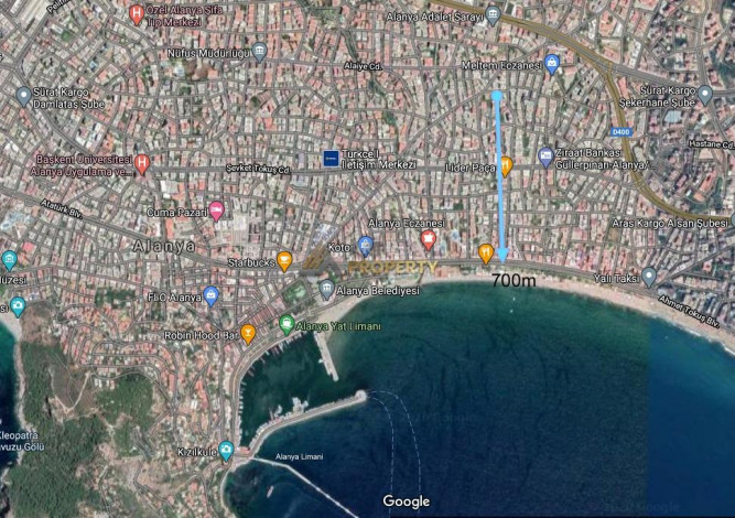 Четырехкомнатная квартира в центре Алании в новом современном комплексе, 120 м2 - Ракурс 20
