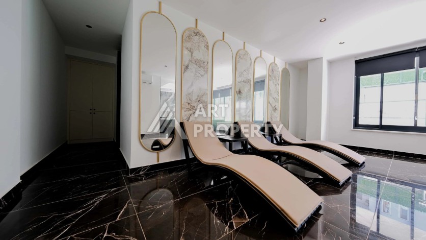 Современная квартира 1+1 в новом комплексе 2024 года с лицензией на аренду в районе Клеопатры - Ракурс 6