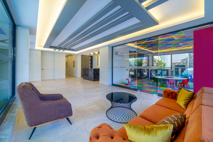 Квартира 1+1 в новом комплексе с инфраструктурой 5* отеля в тихом месте Махмутлара, 75 м2 - Ракурс 33