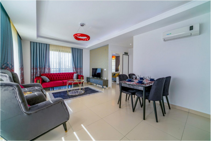 Квартира 1+1 с новой мебелью и прямым видом на море в Кестеле, 65 м2 - Ракурс 6