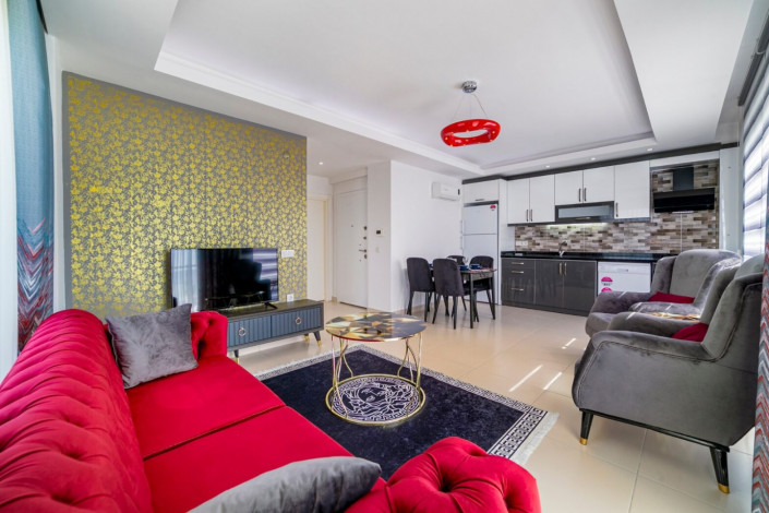 Квартира 1+1 с новой мебелью и прямым видом на море в Кестеле, 65 м2 - Ракурс 7