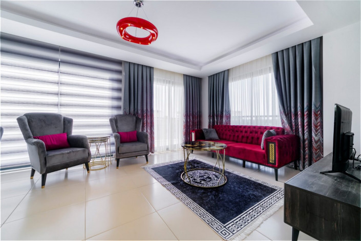 Квартира 1+1 с новой мебелью и прямым видом на море в Кестеле, 65 м2 - Ракурс 8