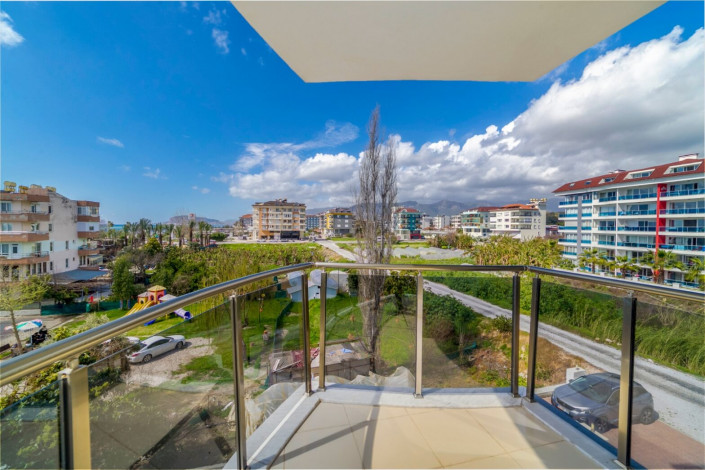 Квартира 1+1 с новой мебелью и прямым видом на море в Кестеле, 65 м2 - Ракурс 9