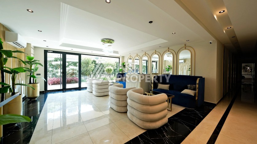 Меблированная квартира 1+1 в бутик-комплексе с лицензией на краткосрочную аренду у пляжа Клеопатра - Ракурс 2