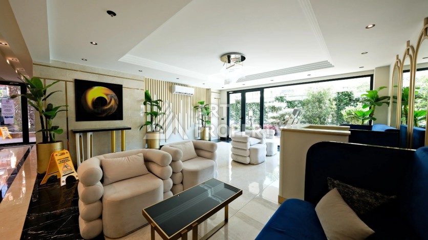 Меблированная квартира 1+1 в бутик-комплексе с лицензией на краткосрочную аренду у пляжа Клеопатра - Ракурс 3