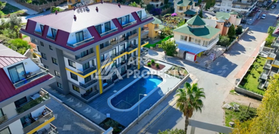 Квартира 1+1 в современном ЖК, 48 кв.м. Кестель, Алания - Ракурс 3