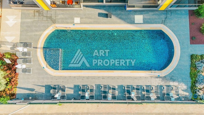 Квартира 1+1 в современном ЖК, 48 кв.м. Кестель, Алания - Ракурс 4