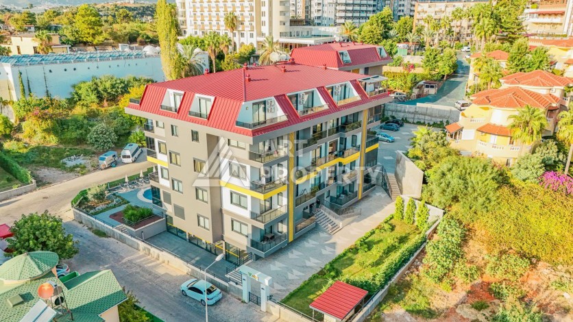 Квартира 1+1 в современном ЖК, 48 кв.м. Кестель, Алания - Ракурс 6
