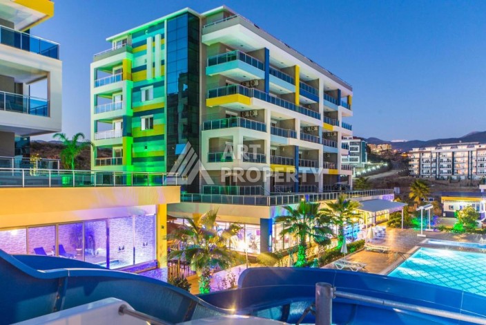 Просторная квартира 1+1 в 300 метрах от моря в районе Кестель, 65 кв.м. - Ракурс 23