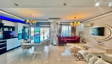 Двухуровневый пентхаус 2+1 в 300 м от моря, Кестель, Алания - Ракурс 11