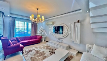 Двухуровневый пентхаус 2+1 в 300 м от моря, Кестель, Алания - Ракурс 12