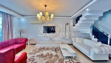 Двухуровневый пентхаус 2+1 в 300 м от моря, Кестель, Алания - Ракурс 13