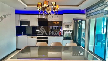 Двухуровневый пентхаус 2+1 в 300 м от моря, Кестель, Алания - Ракурс 15