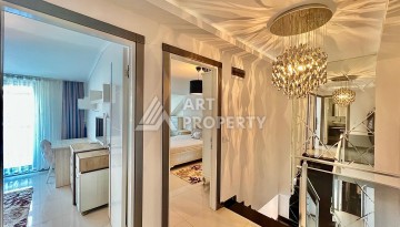 Двухуровневый пентхаус 2+1 в 300 м от моря, Кестель, Алания - Ракурс 19