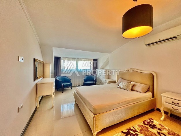 Двухуровневый пентхаус 2+1 в 300 м от моря, Кестель, Алания - Ракурс 20