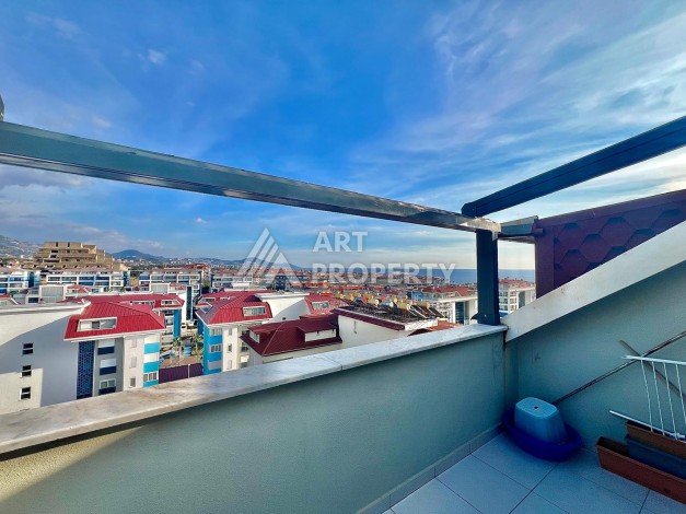 Двухуровневый пентхаус 2+1 в 300 м от моря, Кестель, Алания - Ракурс 22