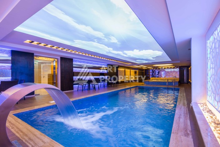 Меблированная квартира 1+1 в премиальном комплексе в 250 метрах от пляжа Клеопатра - Ракурс 5