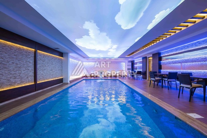 Меблированная квартира 1+1 в премиальном комплексе в 250 метрах от пляжа Клеопатра - Ракурс 7