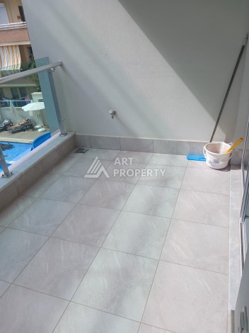 Меблированная квартира 1+1 в премиальном комплексе в 250 метрах от пляжа Клеопатра - Ракурс 14