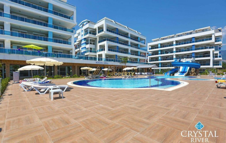 Двухкомнатная квартира в современном комплексе, район Джикджили Алания, 70 м2 - Ракурс 15