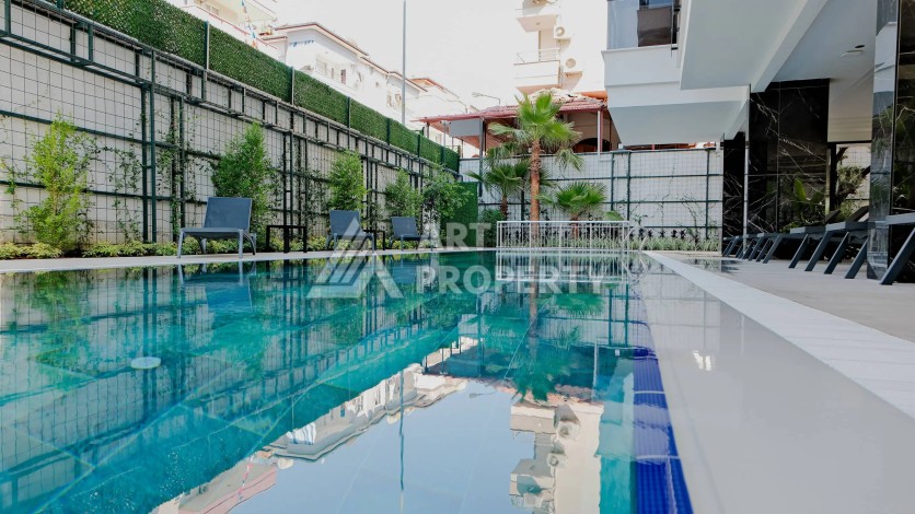 Стильная квартира 2+1 в центре Алании, 300 м до пляжа Клеопатры - Ракурс 2