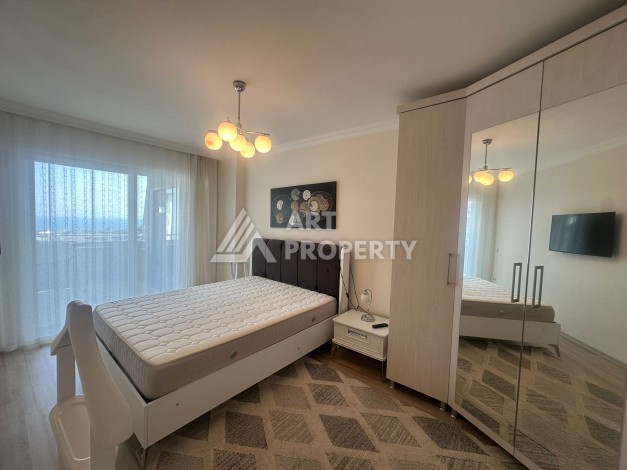 Большая квартира 2+1 с видом на море и крепость в районе Джикджилли, 110 кв.м. - Ракурс 21