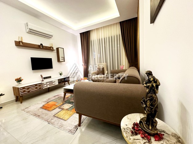 Квартира 1+1 с мебелью и техникой в Махмутларе — 700 м от моря - Ракурс 0