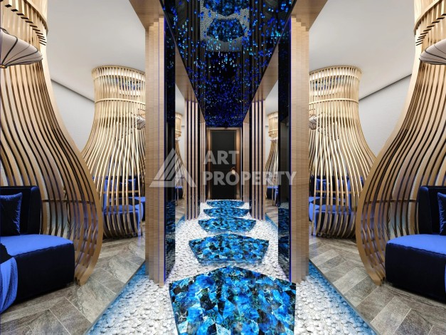 Квартира 1+1 в одном из самых люксовых проектов Алании, всего в 50 метрах от моря - Ракурс 12