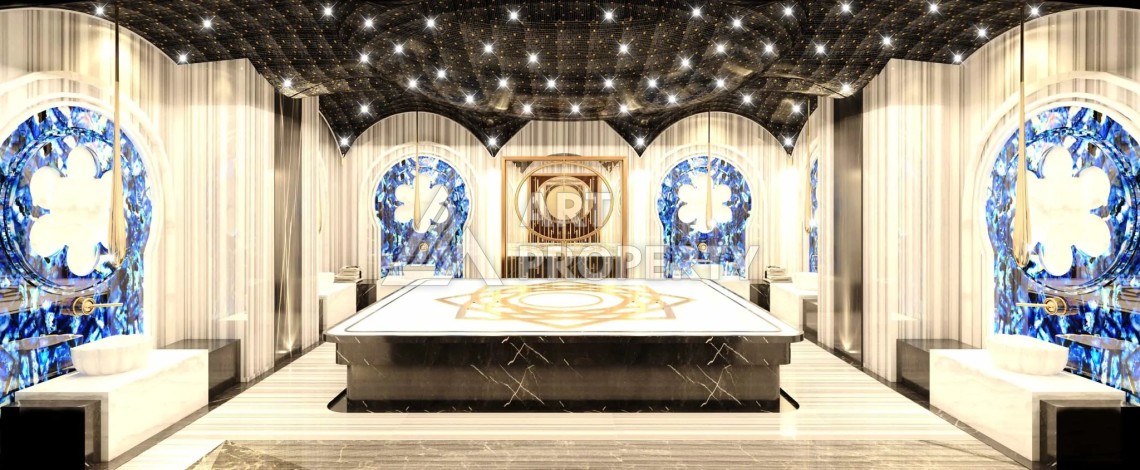 Квартира 1+1 в элитной резиденции в Центре Алании, 100 метров до моря - Ракурс 8