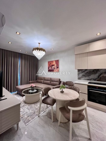 Квартира 1+1 в элитной резиденции в Центре Алании, 100 метров до моря - Ракурс 12