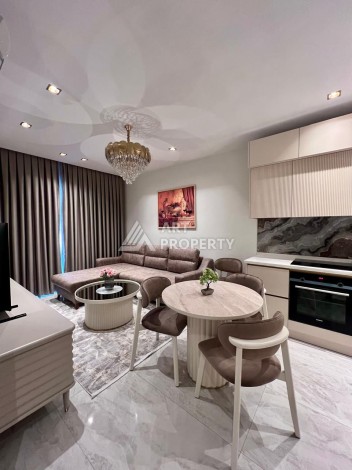 Квартира 1+1 в элитной резиденции в Центре Алании, 100 метров до моря - Ракурс 13