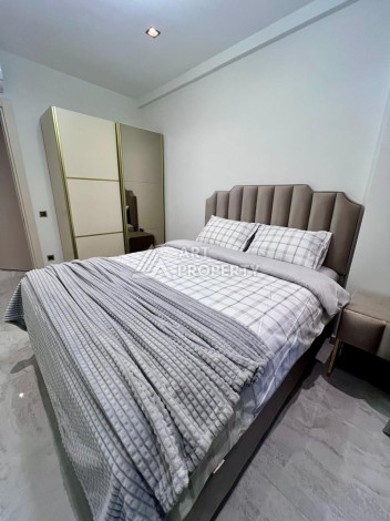 Квартира 1+1 в элитной резиденции в Центре Алании, 100 метров до моря - Ракурс 14