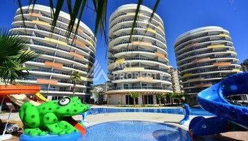 Видовая квартира 1+1 р престижной резиденции, 65 кв.м. Джикджилли, Алания - Ракурс 1