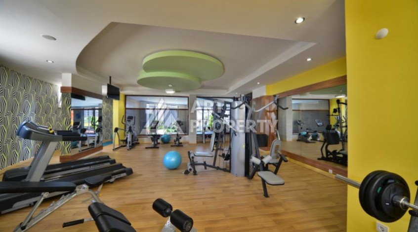 Видовая квартира 1+1 р престижной резиденции, 65 кв.м. Джикджилли, Алания - Ракурс 6