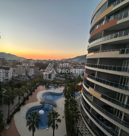 Видовая квартира 1+1 р престижной резиденции, 65 кв.м. Джикджилли, Алания - Ракурс 10