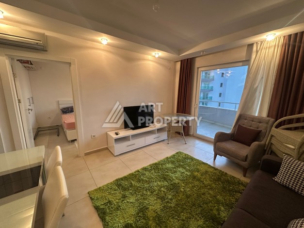 Видовая квартира 1+1 р престижной резиденции, 65 кв.м. Джикджилли, Алания - Ракурс 12