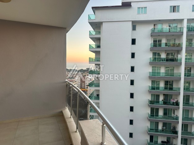 Видовая квартира 1+1 р престижной резиденции, 65 кв.м. Джикджилли, Алания - Ракурс 17