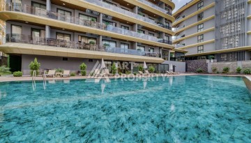 Квартира 1+1 с видом на море и горы в центре Алании, 59 кв.м. - Ракурс 5